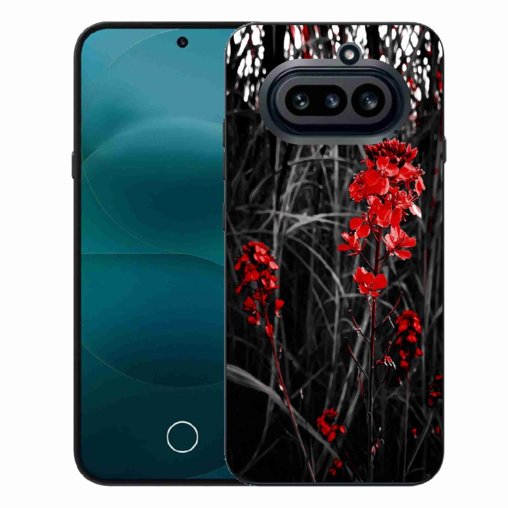 Zselés tok mmCase a Nothing Phone (4a) - piros növényhez