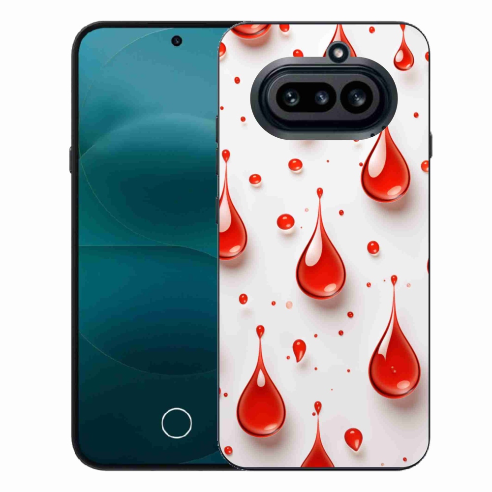 Zselés tok mmCase a Nothing Phone-hoz (4a) - piros cseppek