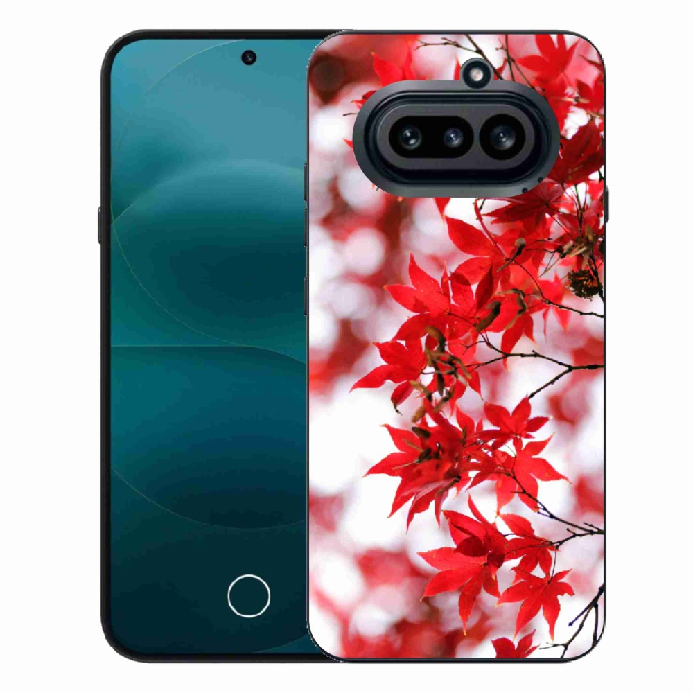 Zselés tok mmCase a Nothing Phone-hoz (4a) - piros levelek