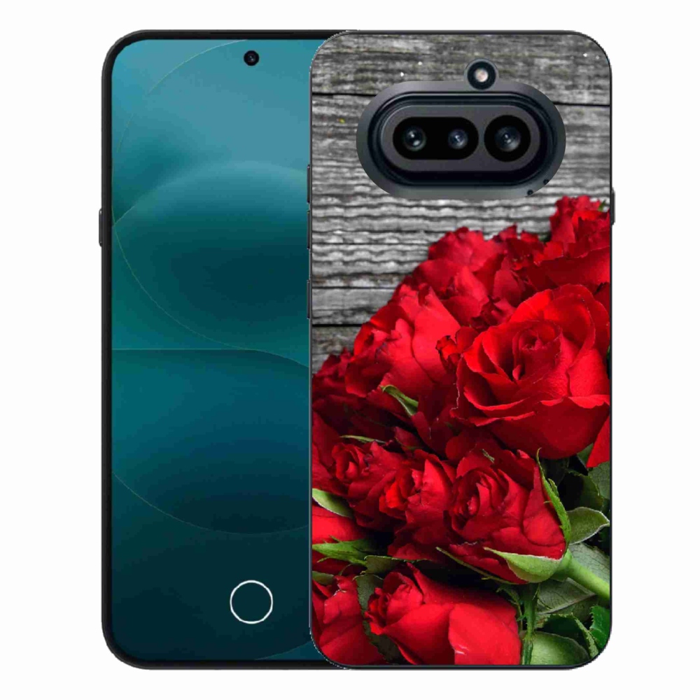 Zselés borító mmCase a Nothing Phone (4a) készülékhez - piros rózsa