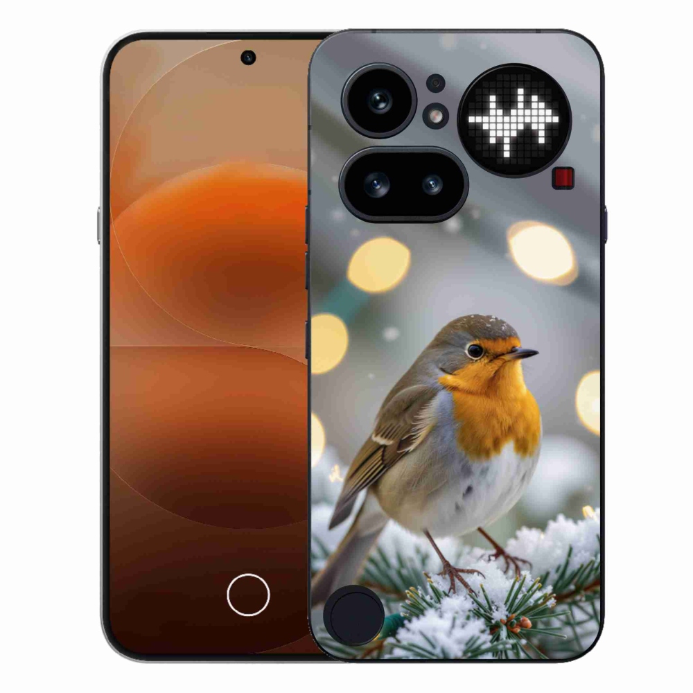 Zselés tok mmCase a Nothing Phone (4a) számára - piros télen