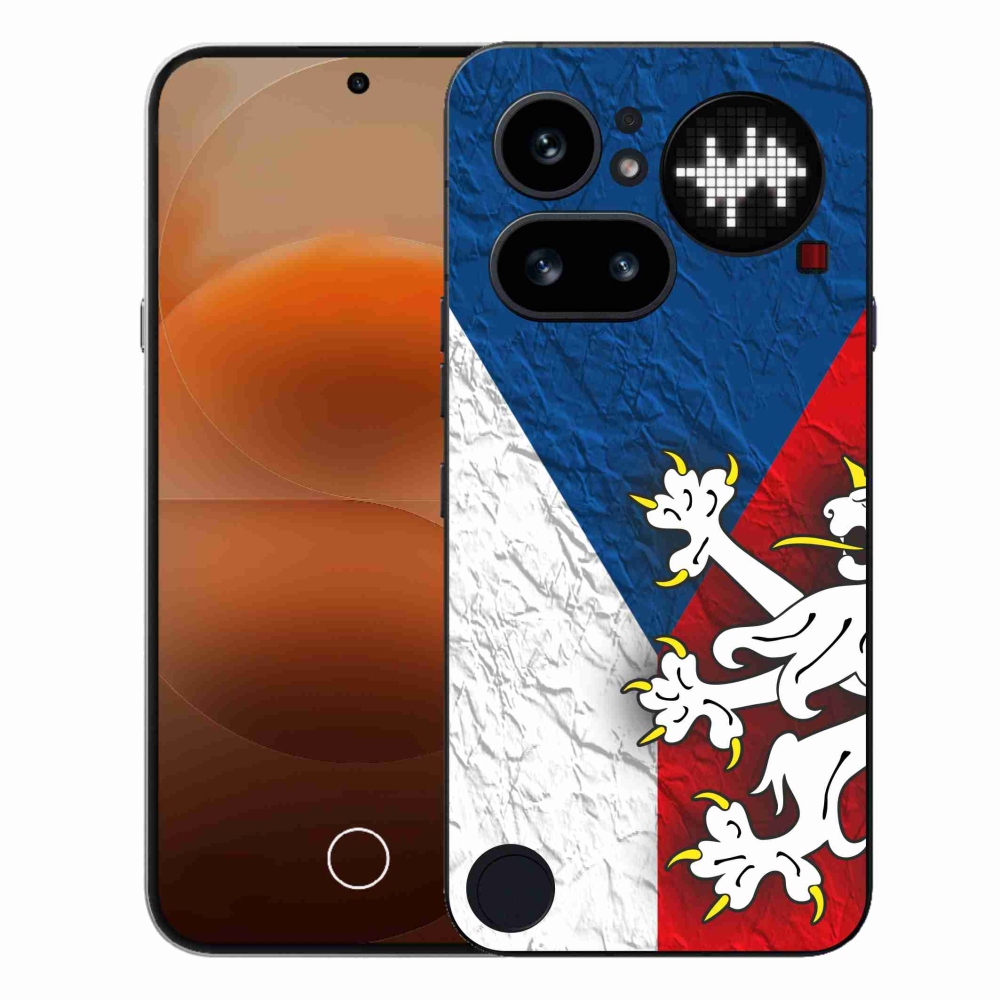 Zselés borító mmCase a Nothing Phone (4a) - cseh zászló 1