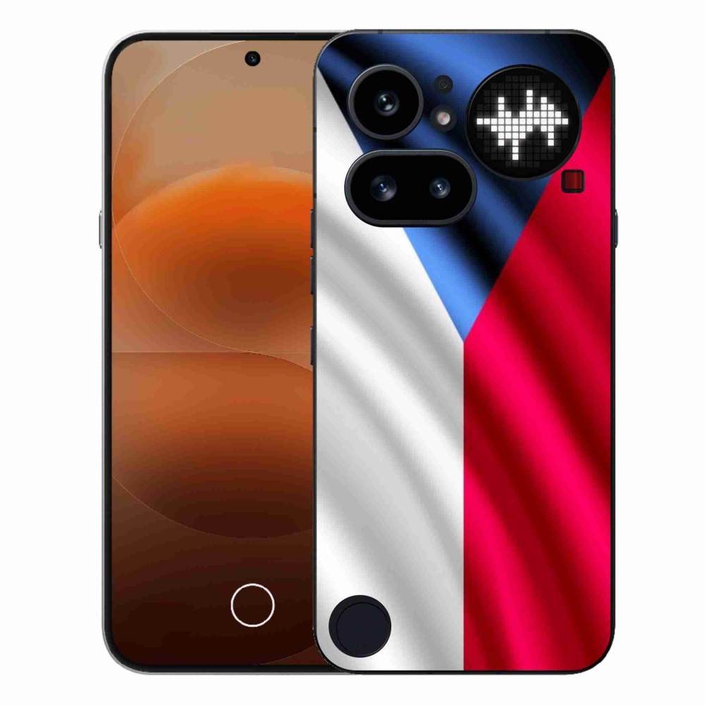Zselés borító mmCase a Nothing Phone (4a) - cseh zászlóhoz