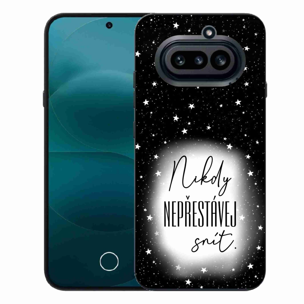 Gél borító mmCase a Nothing Phone (4a) - Quote 1 fehér és fekete háttérrel