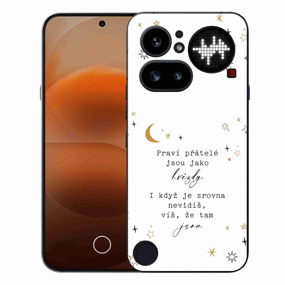 Zselés borító mmCase a Nothing Phone (4a) - idézem 6 fehér háttérrel
