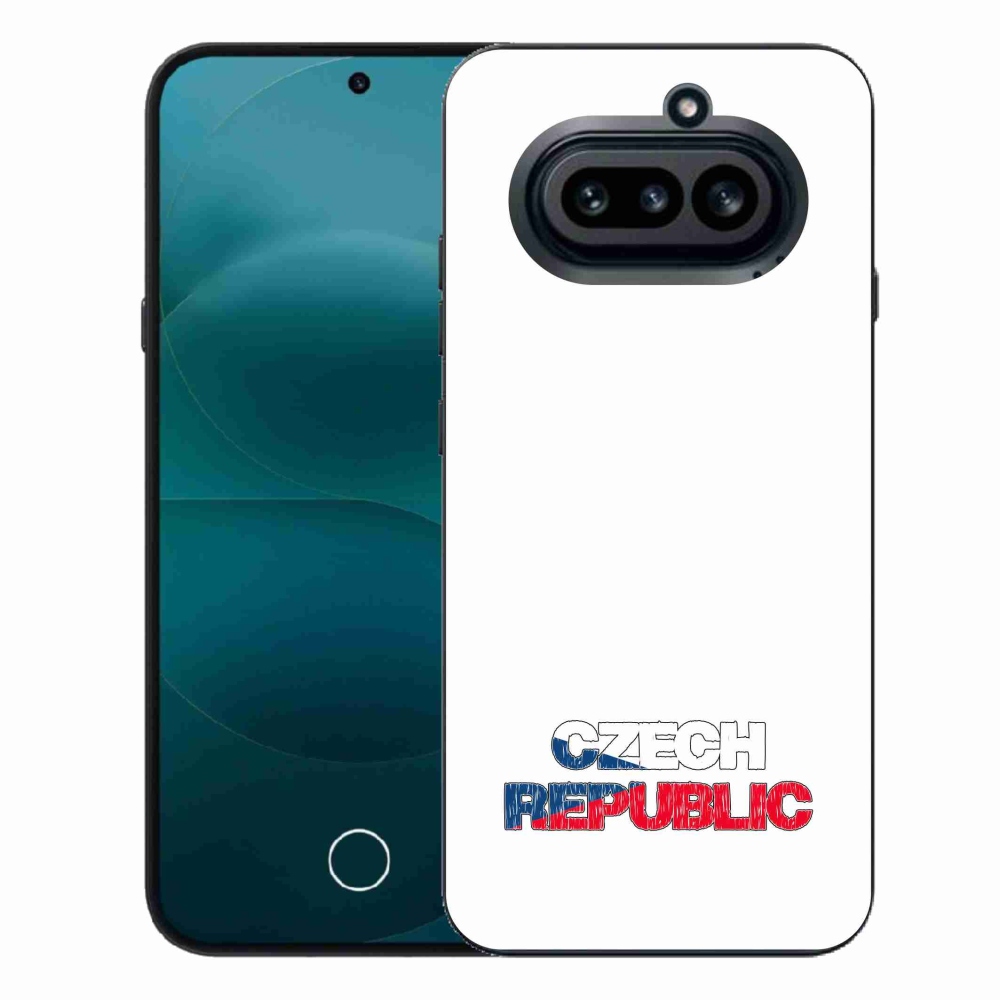 Zselés borító mmCase a Nothing Phone (4a) - Csehország fehér háttérrel