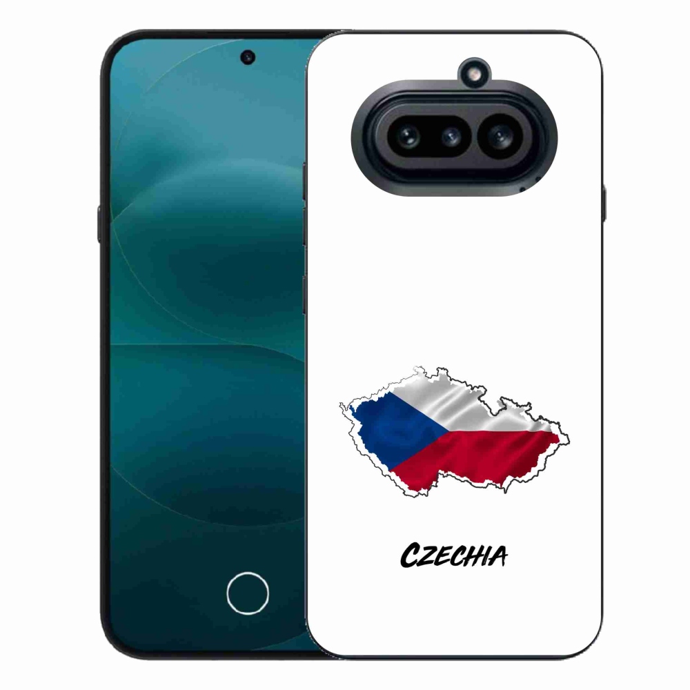 Zselés borító mmCase a Nothing Phone (4a) - Csehország fehér háttérrel