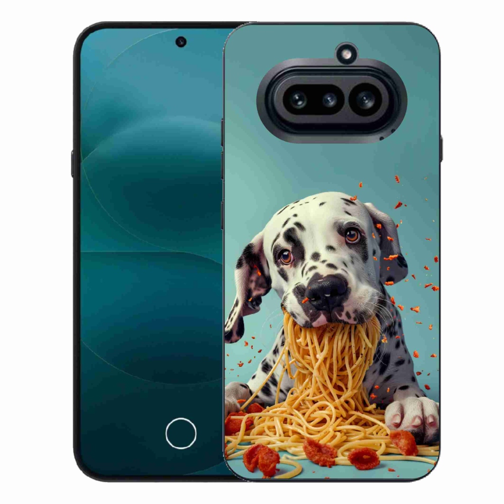 Zselés borító mmCase a Nothing Phone-hoz (4a) - Dalmát és spagetti