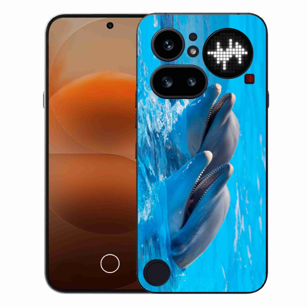 Zselés borítás mmCase a Nothing Phone (4a) - delfinek