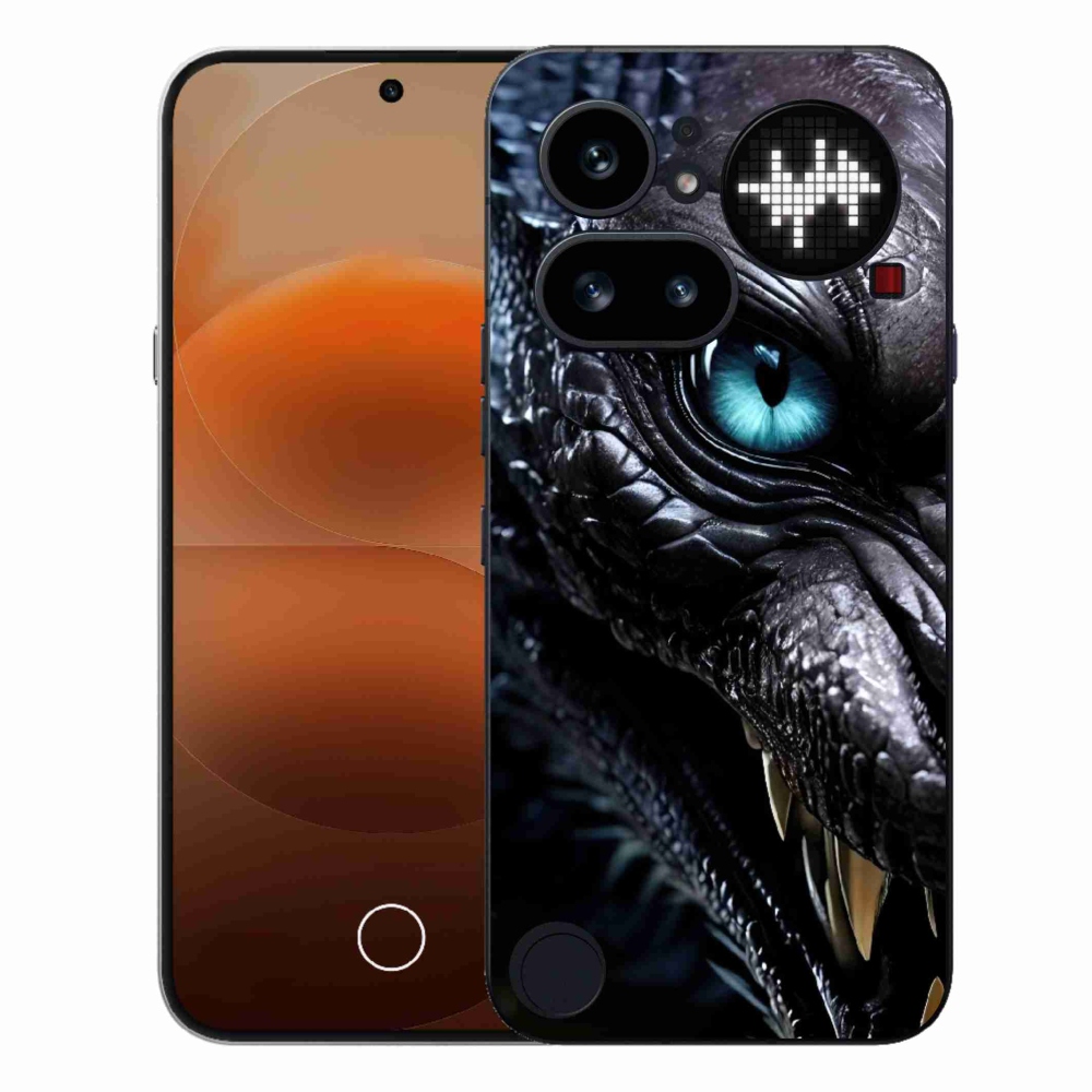 Zselés borítás mmCase a Nothing Phone (4a) készülékhez - sárkány nézet