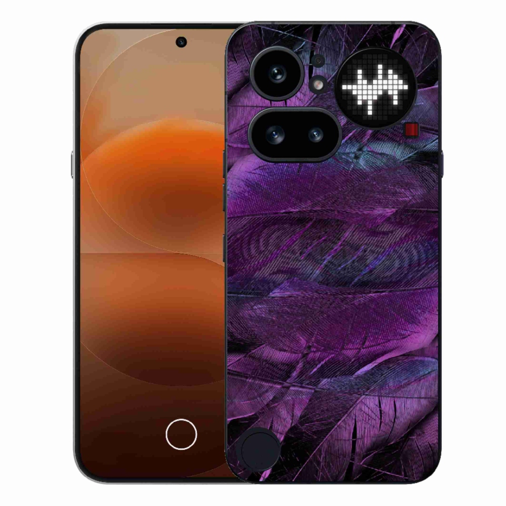 Zselés tok mmCase a Nothing Phone-hoz (4a) - lila tollak