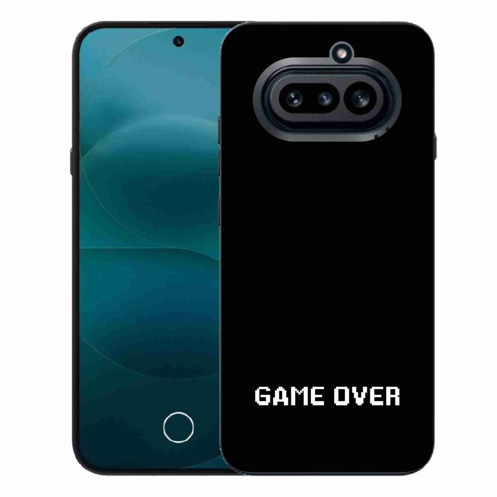 Zselés borító mmCase a Nothing Phone (4a) készülékhez - játék fekete háttéren