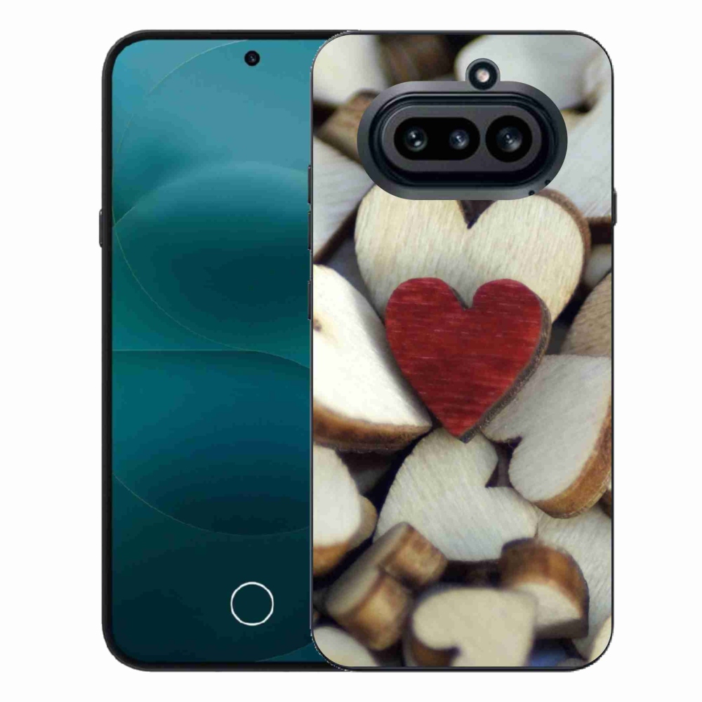 Zselés borítás mmCase a Nothing Phone (4a) telefonhoz - gravírozott piros szív