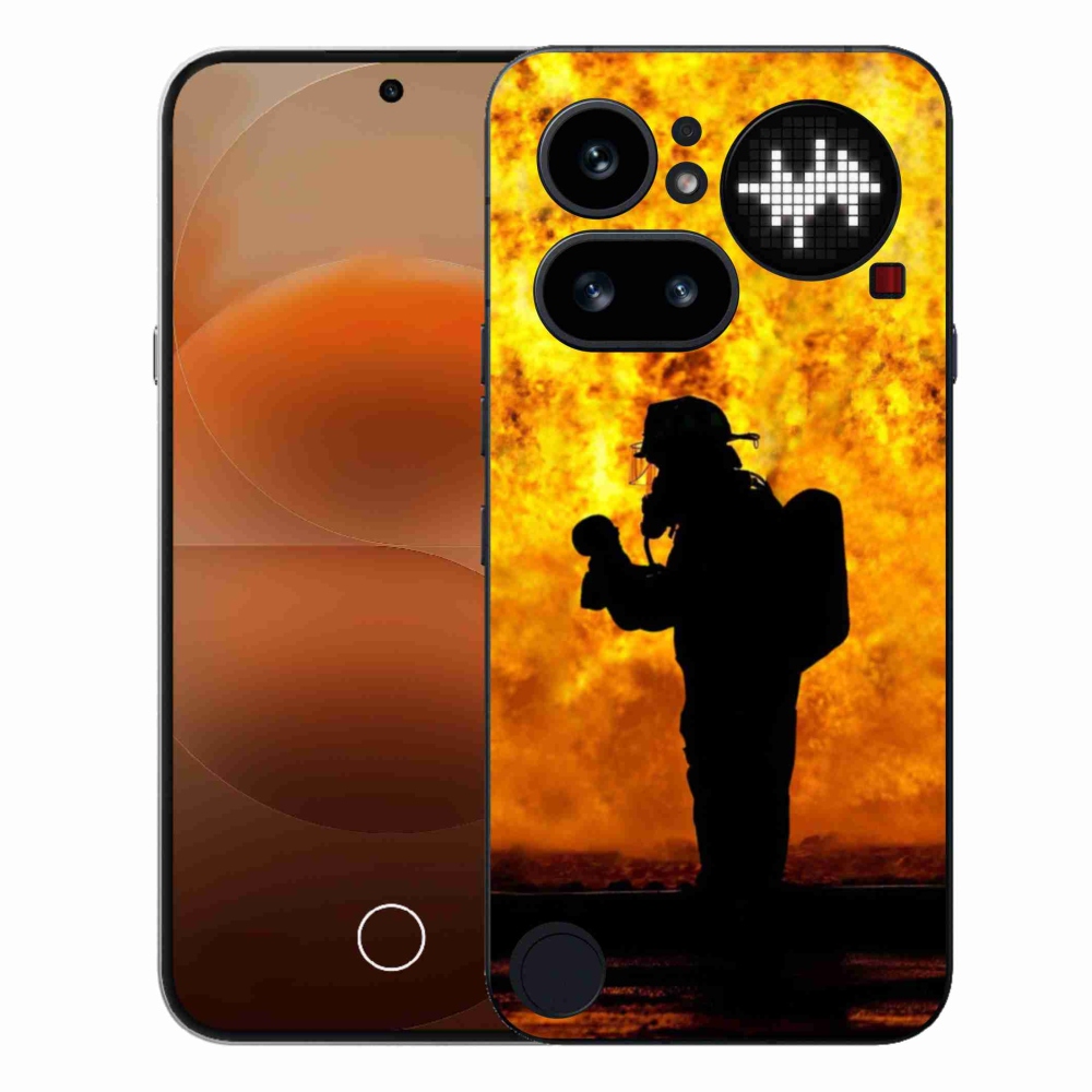 Zselés borítás mmCase a Nothing Phone-hoz (4a) - tűzoltó