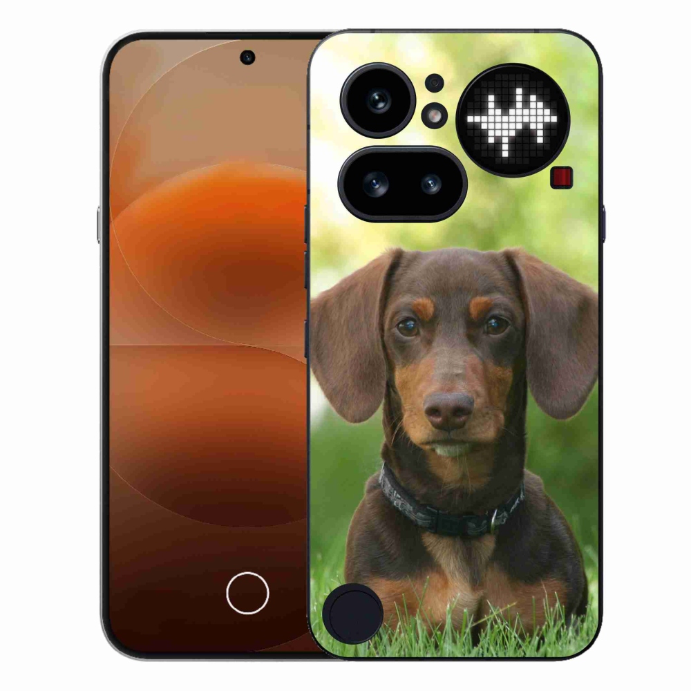 Zselés tok mmCase a Nothing Phone-hoz (4a) - barna tacskó