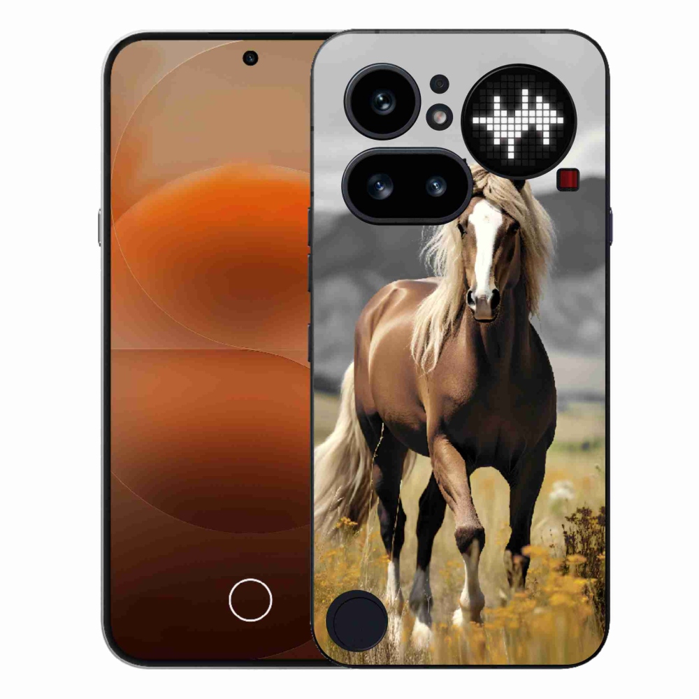 Zselés tok mmCase a Nothing Phone-hoz (4a) - barna ló 1