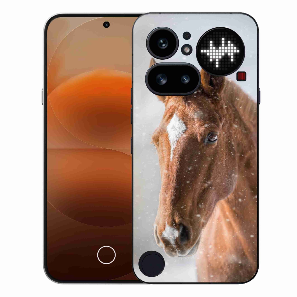 Zselés tok mmCase a Nothing Phone-hoz (4a) - barna ló 2