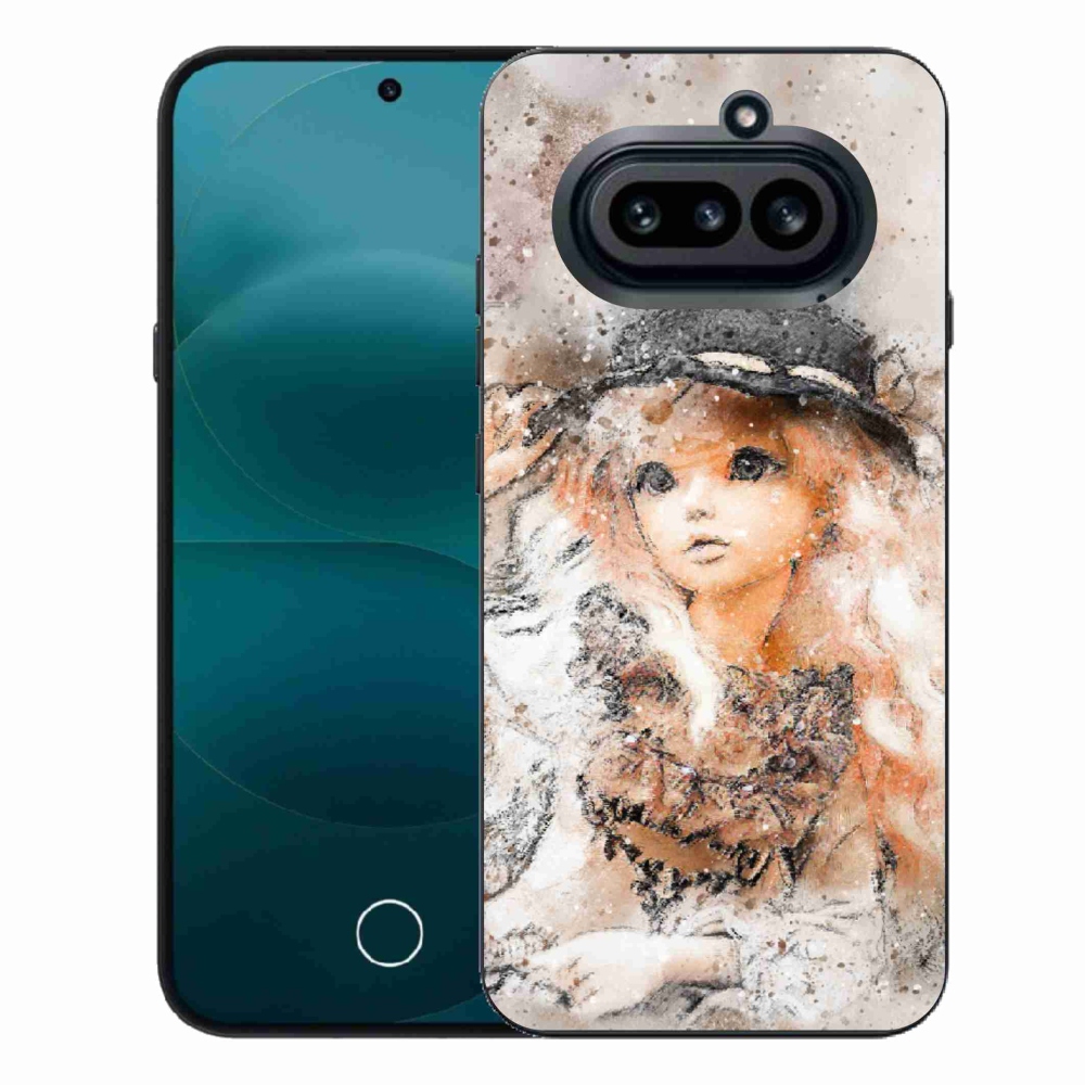 Zselés borító mmCase a Nothing Phone-hoz (4a) - lány kalapban