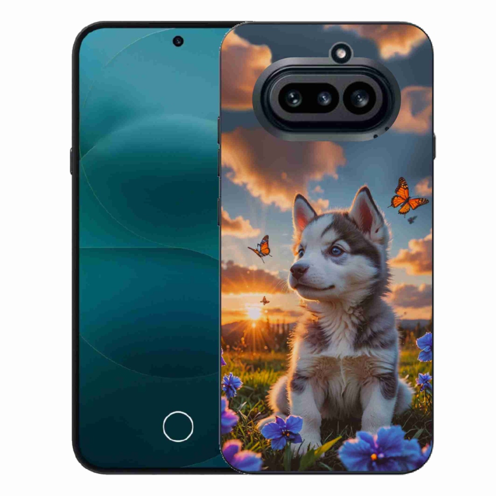 Zselés borító mmCase a Nothing Phone (4a) készülékhez - husky a naplementében