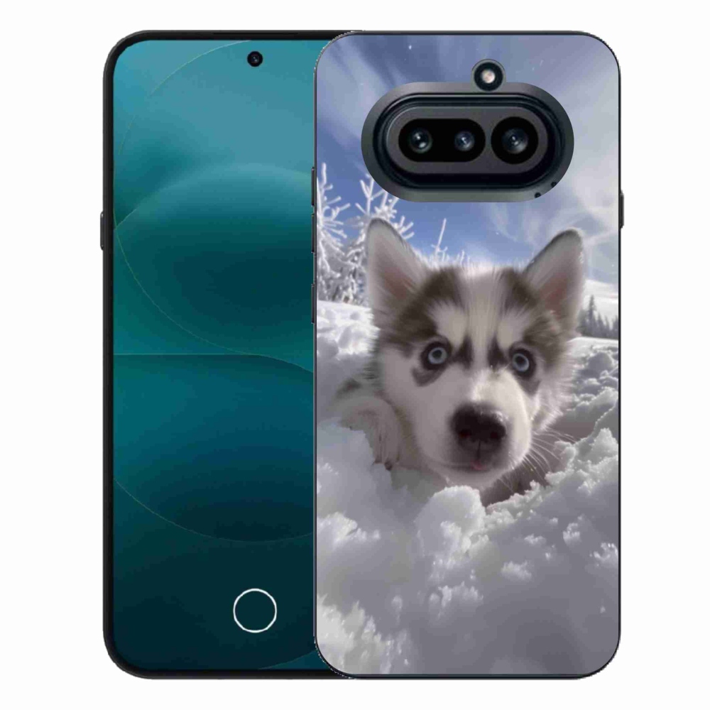 Zselés borítás mmCase a Nothing Phone (4a) - husky a hóban