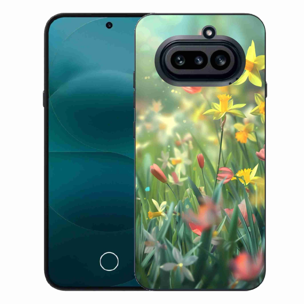 Zselés borító mmCase a Nothing Phone (4a) - tavaszi virágokhoz
