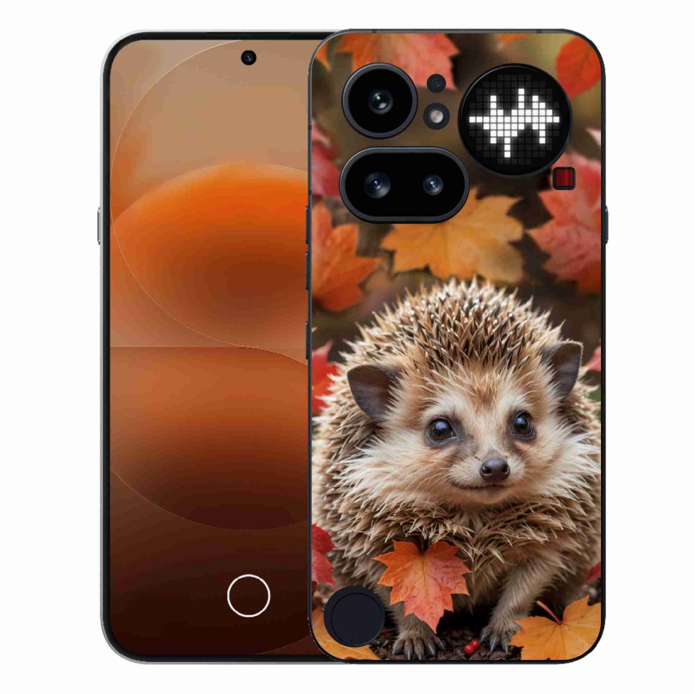 Zselés borító mmCase for Nothing Phone (4a) - sündisznó levelekben