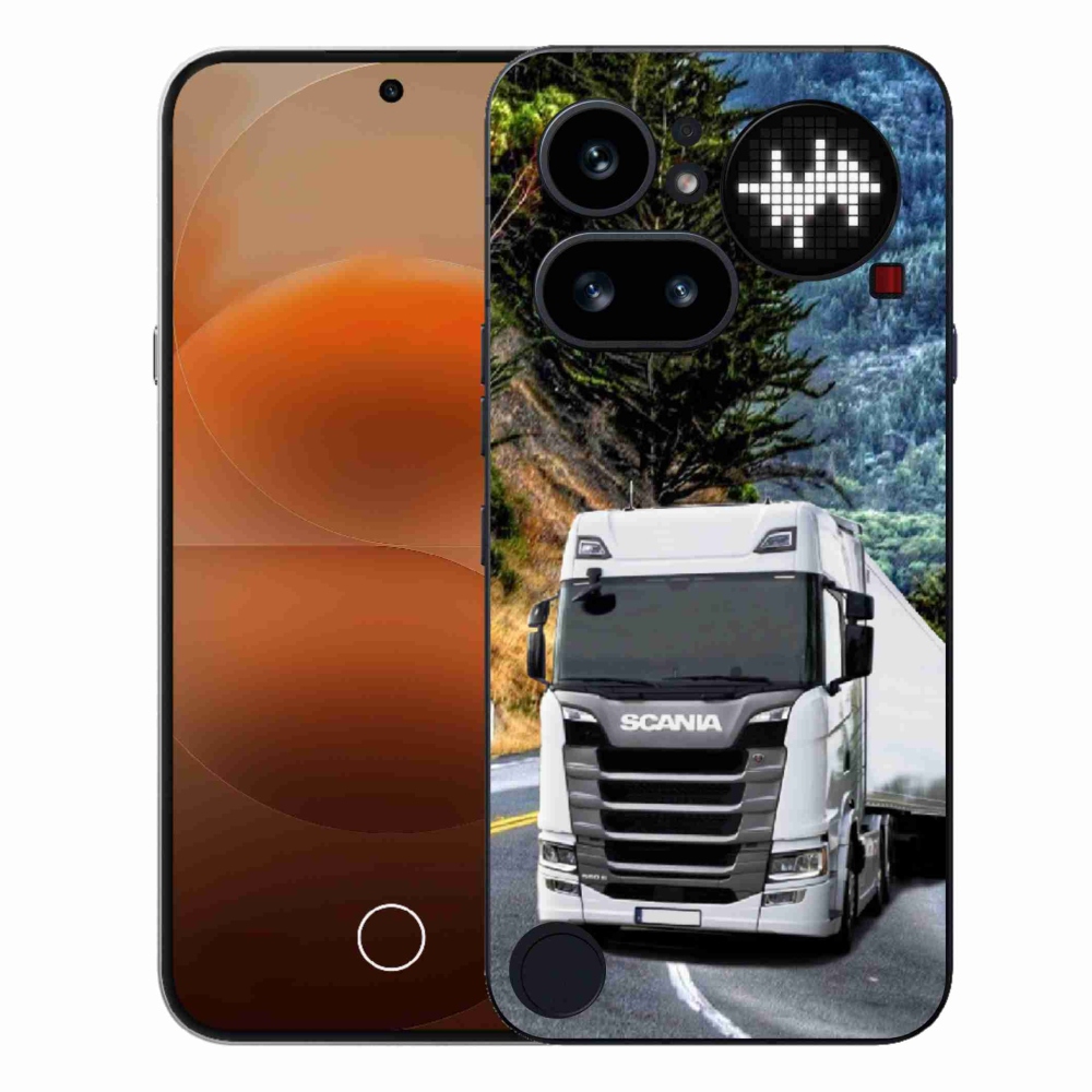 Zselés borítás mmCase a Nothing Phone-hoz (4a) - teherautó 1