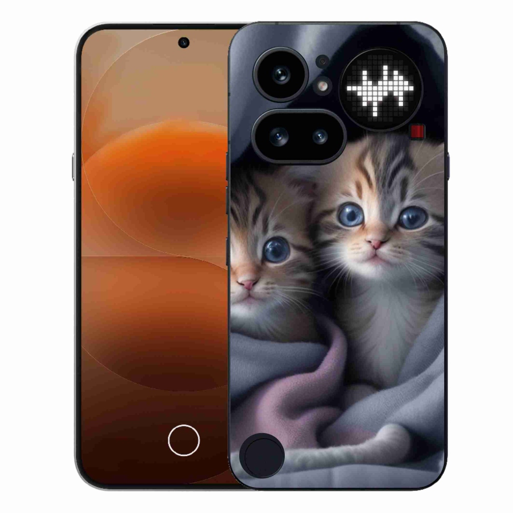 Zselés borítás mmCase a Nothing Phone-hoz (4a) - cat duo 2