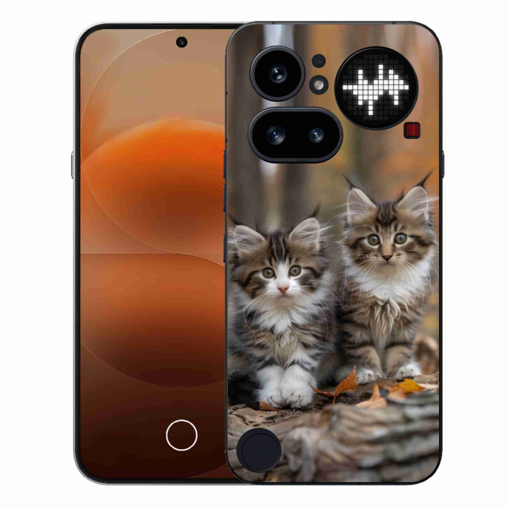 Zselés borítás mmCase a Nothing Phone-hoz (4a) - cat duo 3