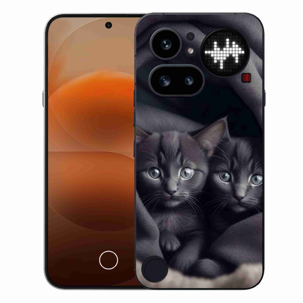Zselés borítás mmCase a Nothing Phone-hoz (4a) - cat duo