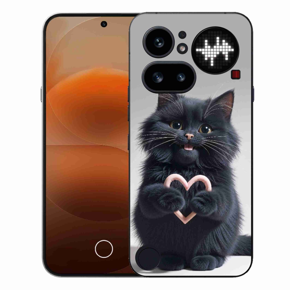 Gél borító mmCase a Semmi telefonhoz (4a) - cat love 3