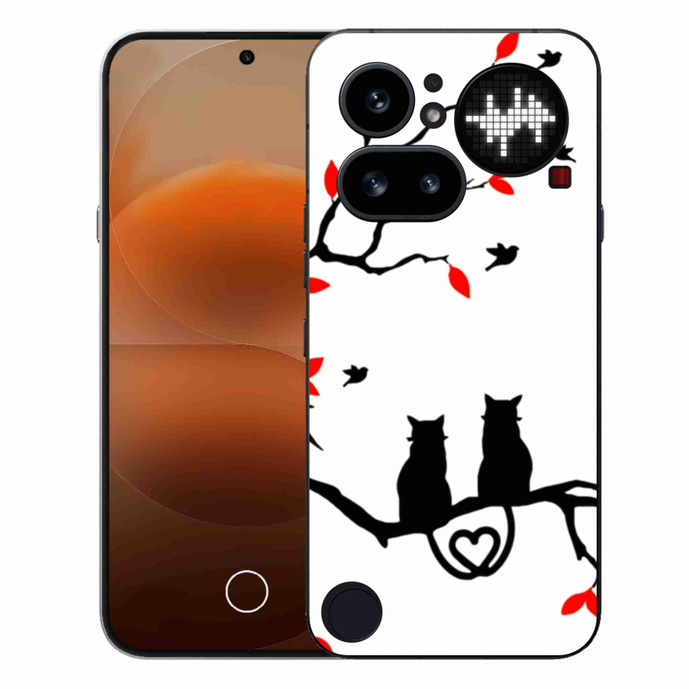 Zselés borítás mmCase a Nothing telefonhoz (4a) - macska szeretet