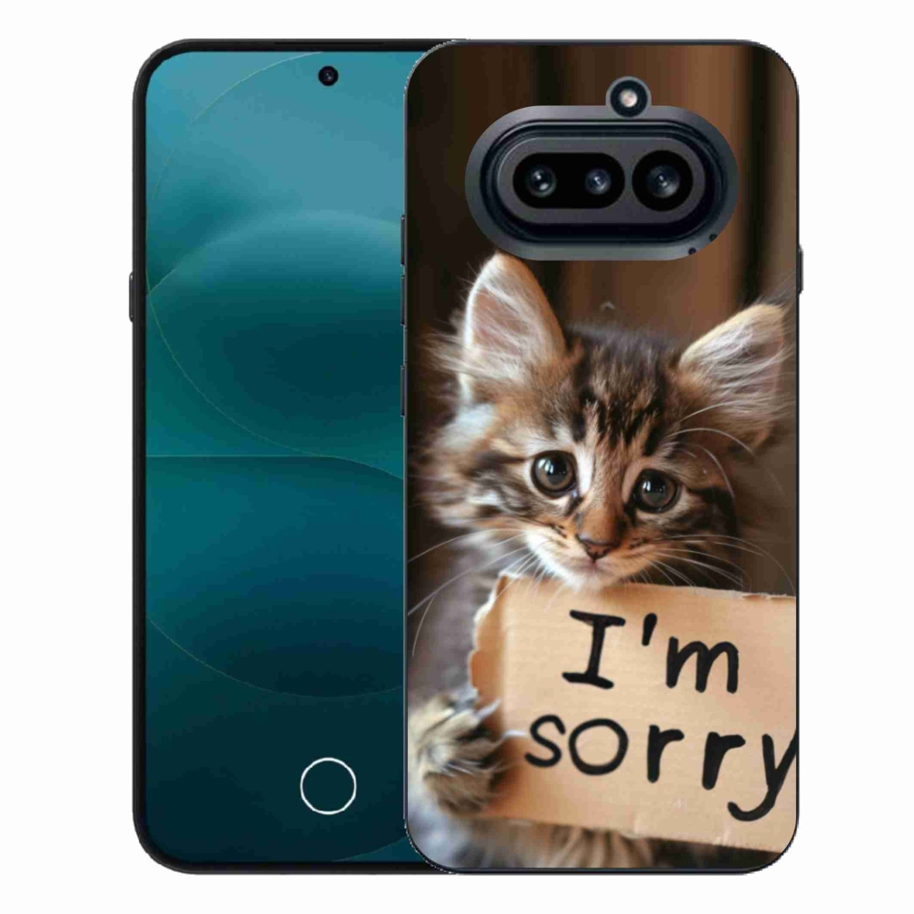 Zselés borítás mmCase a Nothing Phone (4a) - macska bocsánatkérés