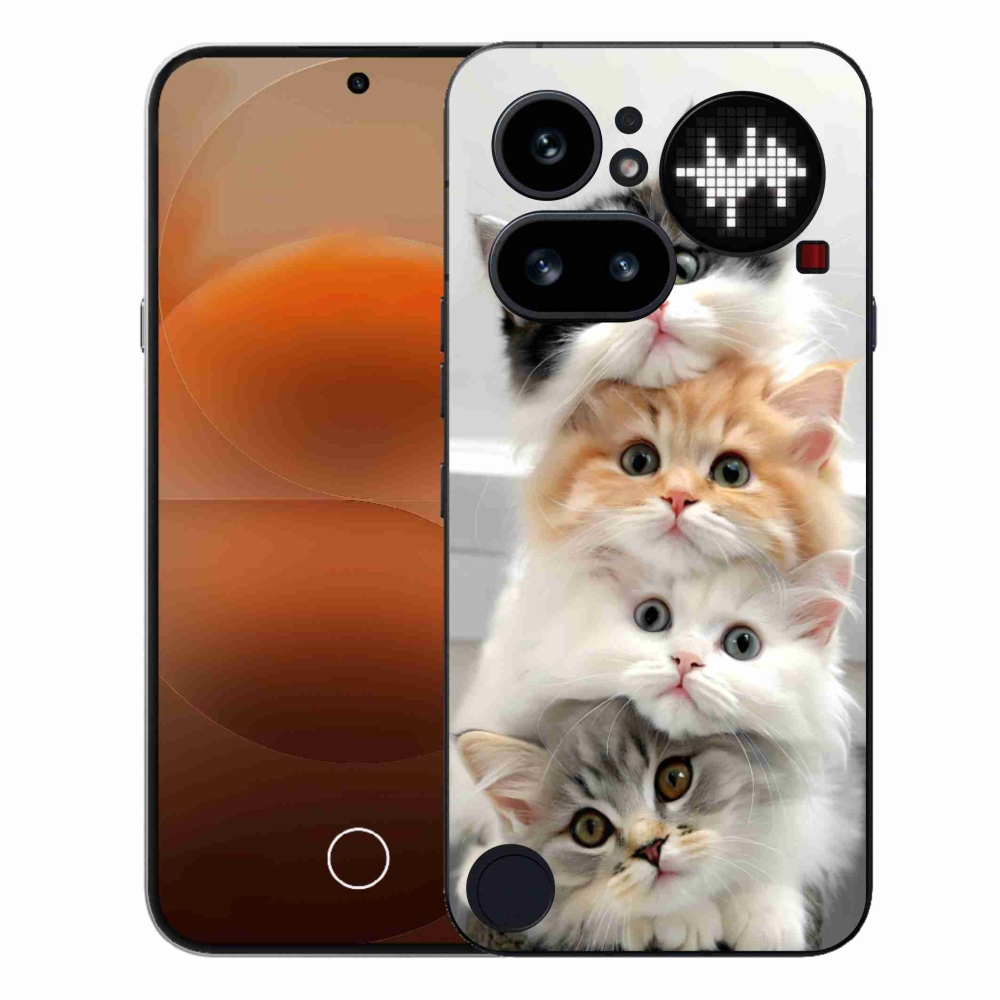 Zselés borítás mmCase a Nothing Phone-hoz (4a) - cat csoport