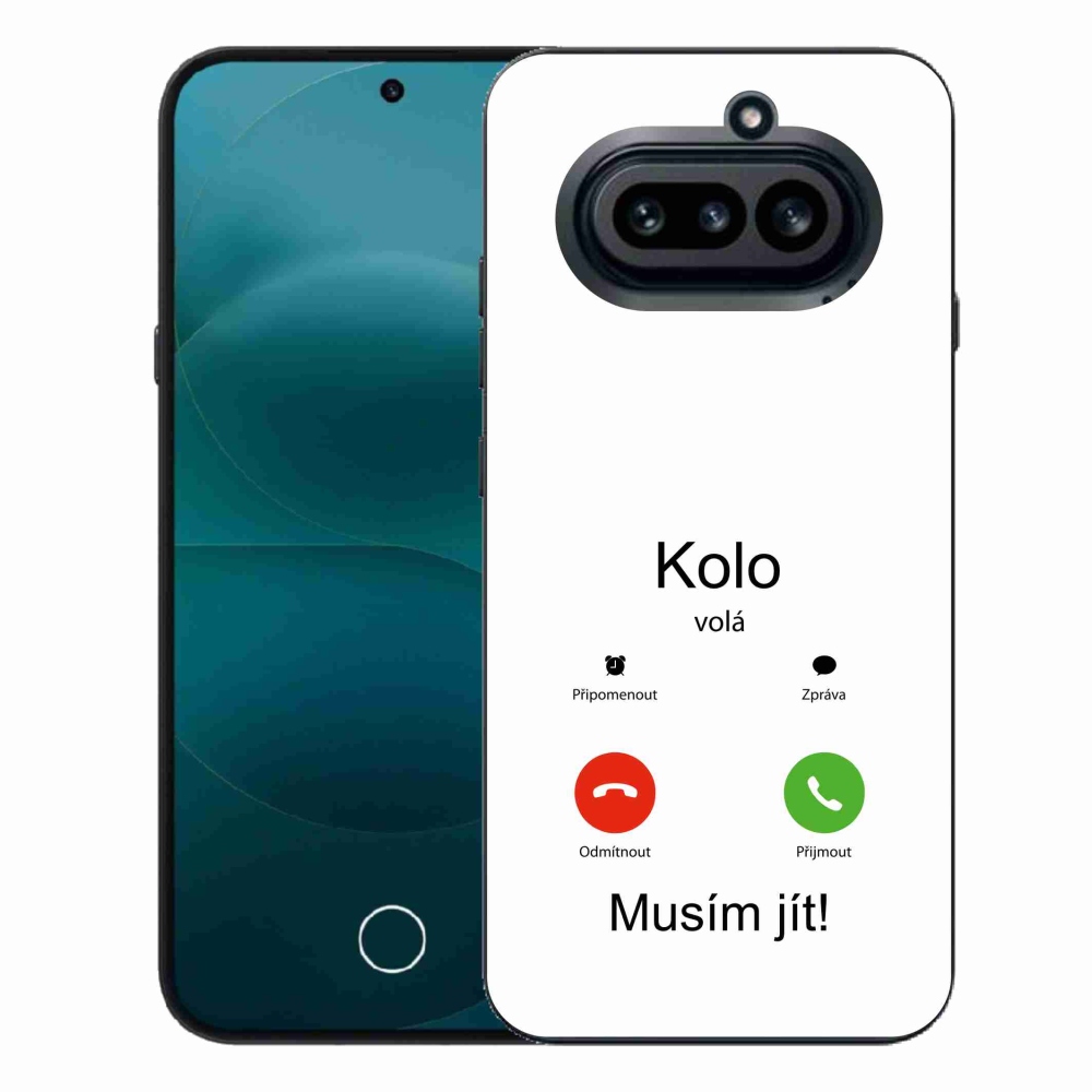 Gél borító mmCase a Nothing Phone (4a) - a kerék hívja a fehér hátteret