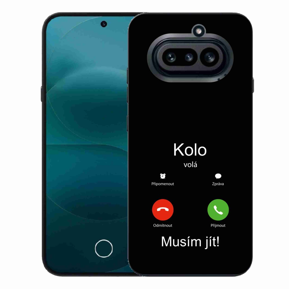 Gél borító mmCase a Nothing Phone (4a) - kerék hívások fekete háttérrel