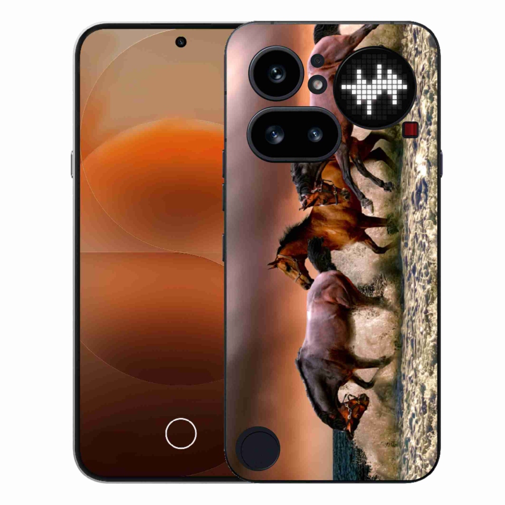 Zselés borítás mmCase for Nothing Phone (4a) - lovak 1