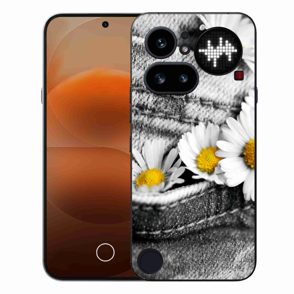 Zselés borító mmCase a Nothing telefonhoz (4a) - százszorszépek