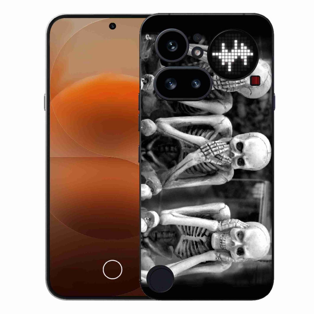 Zselés borítás mmCase for Nothing Phone (4a) - csontvázak
