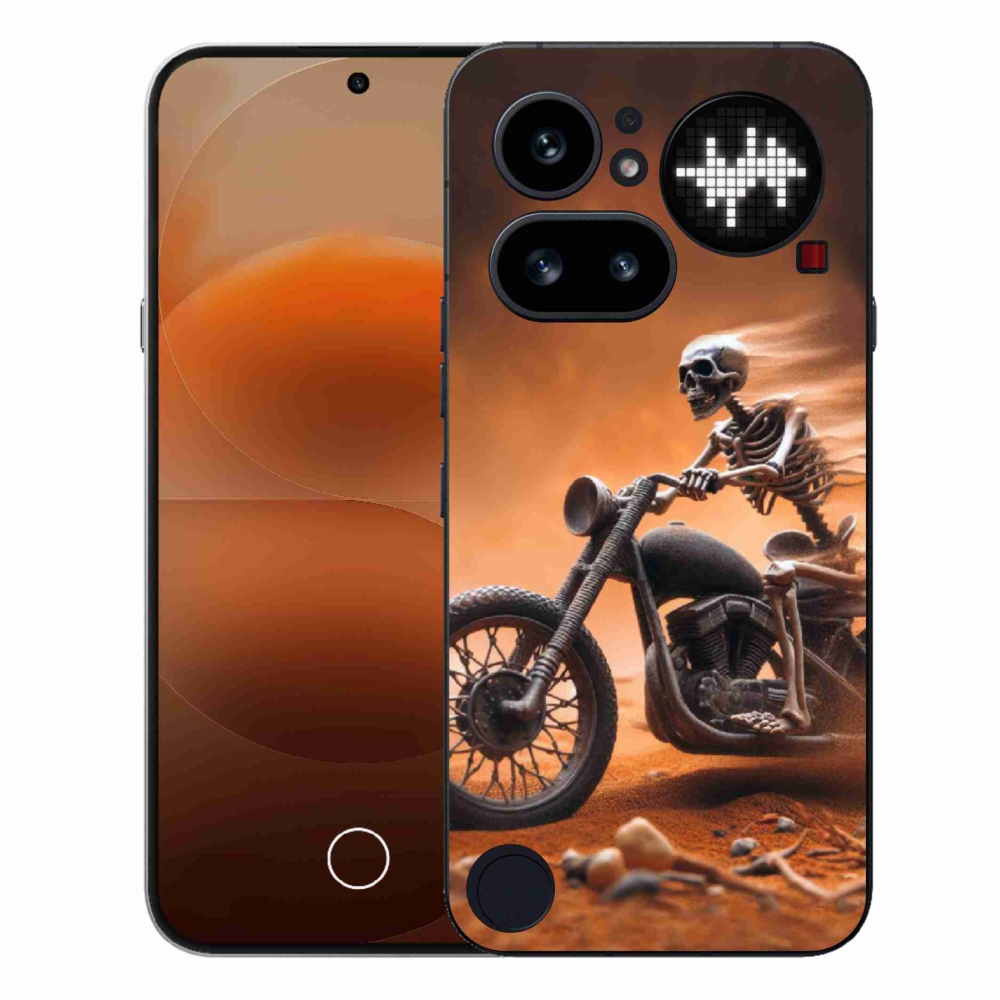 Zselés borítás mmCase a Nothing Phone (4a) - motoros csontvázhoz