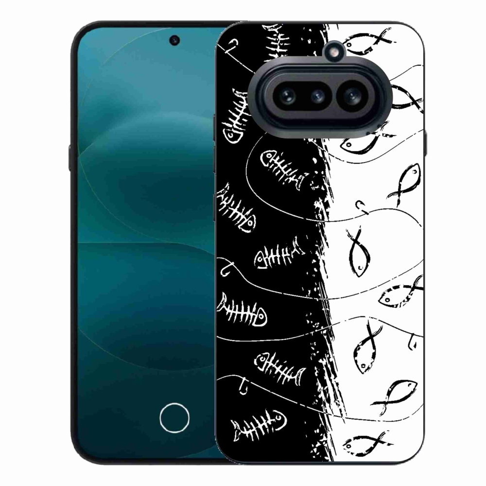 Zselés borító mmCase a Nothing Phone-hoz (4a) - csontvázak és halak
