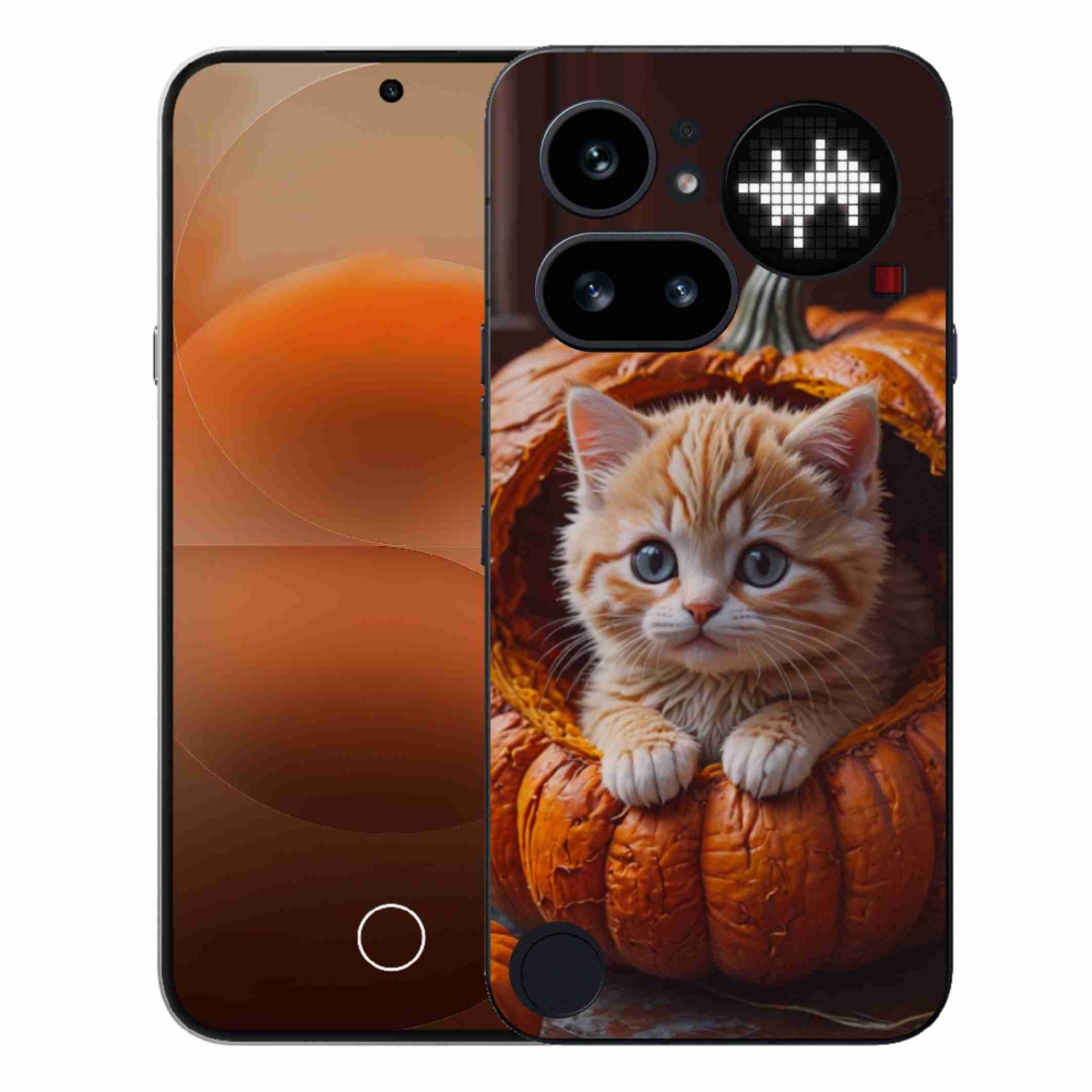 Zselés borítás mmCase a Nothing Phone (4a) - cica és tök 2