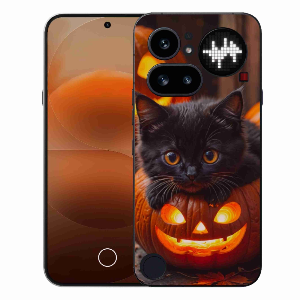 Zselés borítás mmCase a Nothing Phone (4a) telefonhoz - cica és tök