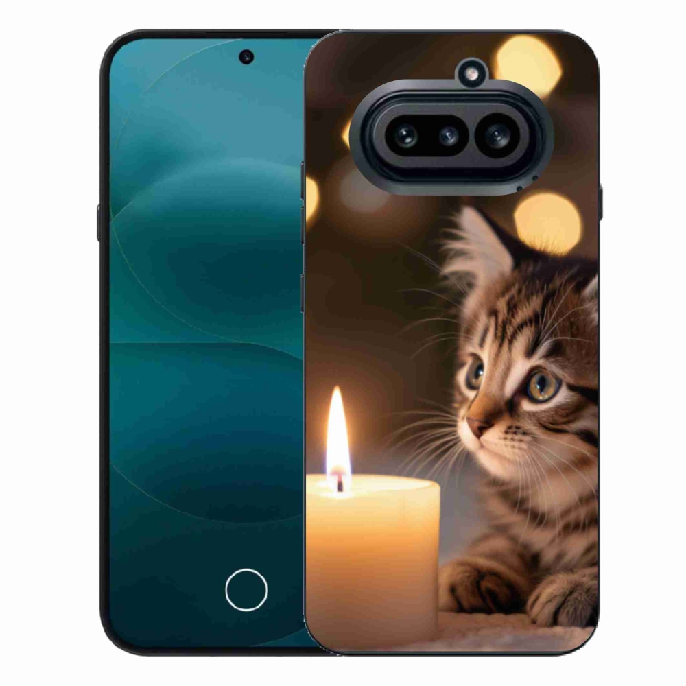 Zselés borítás mmCase a Nothing Phone (4a) - cica és gyertya