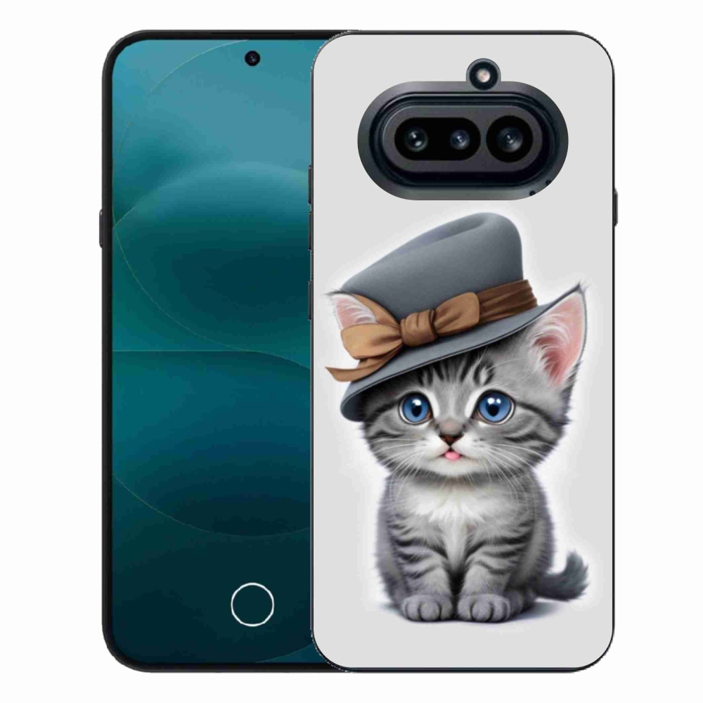 Zselés borító mmCase a Nothing Phone (4a) telefonhoz - cica sapkával
