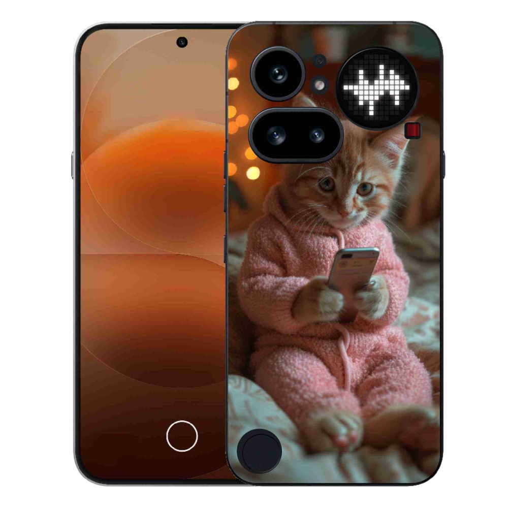 Gél borító mmCase for Nothing Phone (4a) - baba mobiltelefonnal