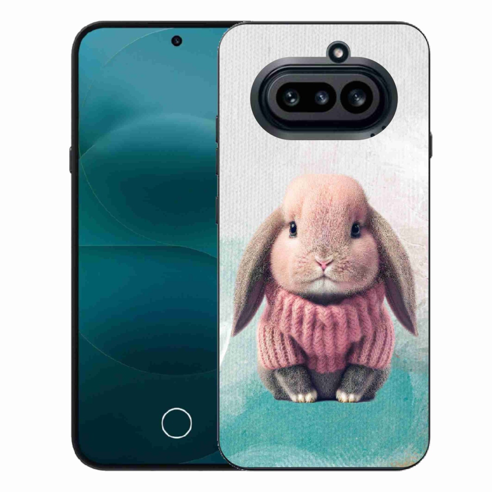 Zselés borítás mmCase a Nothing Phone (4a) - nyúl pulóverben