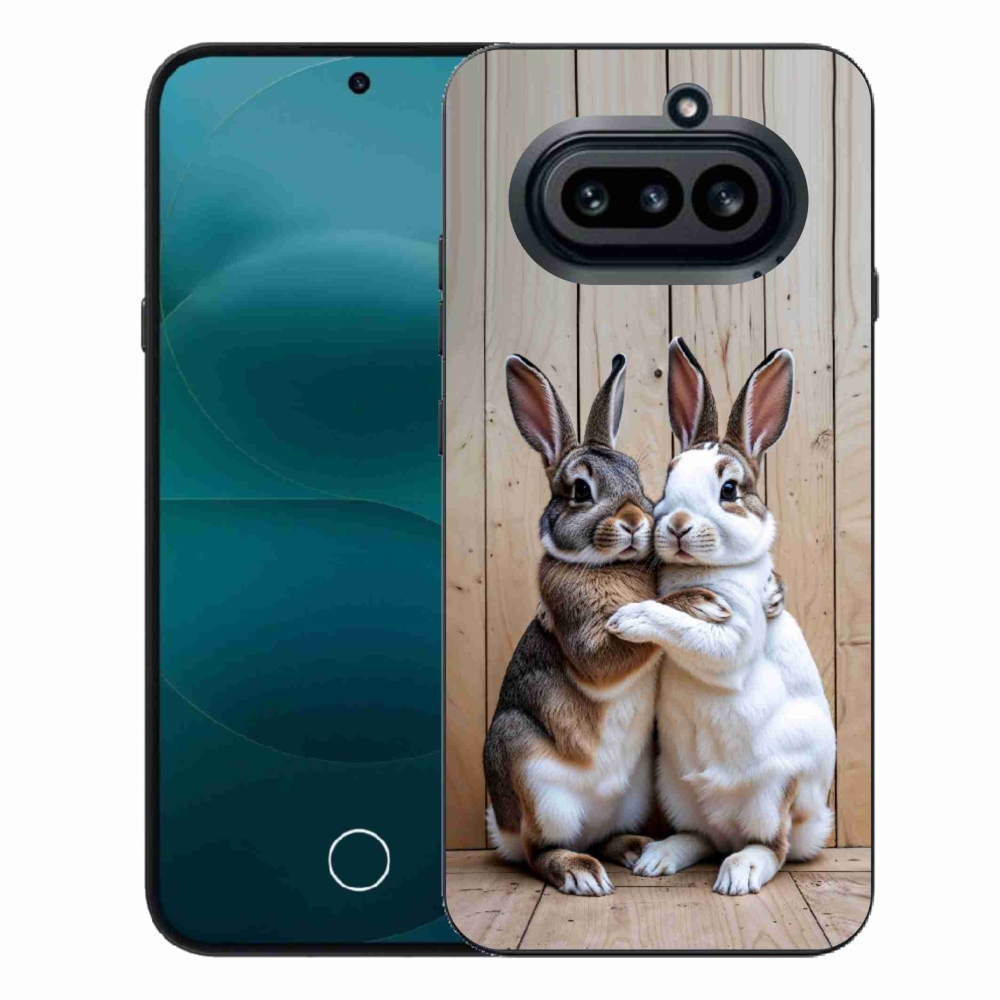 Zselés borítás mmCase a Nothing Phone-hoz (4a) - nyúl pár