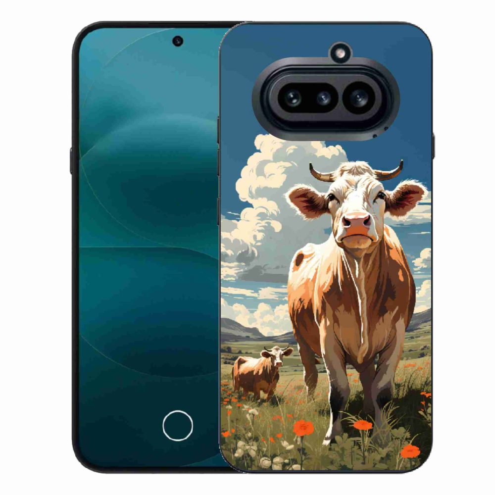 Zselés borító mmCase a Nothing Phone-hoz (4a) - tehenek a réten