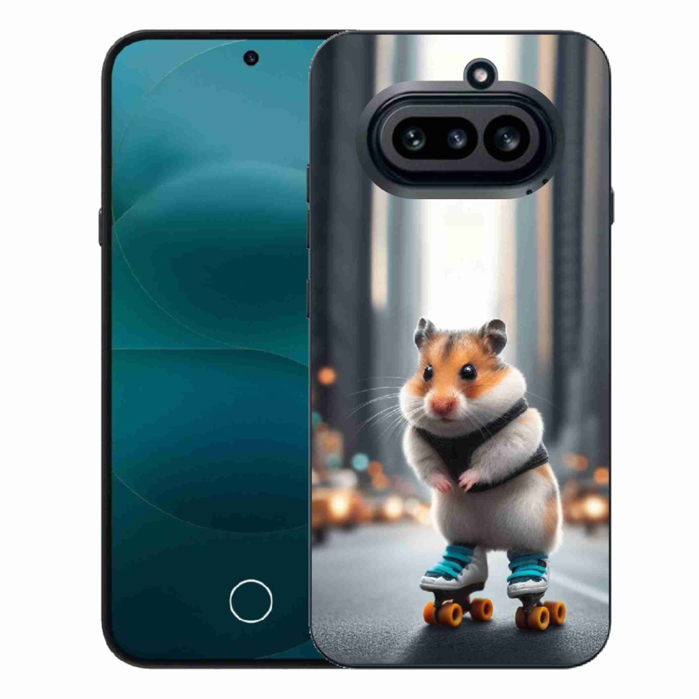 Zselés borítás mmCase for Nothing Phone (4a) - hörcsög korcsolyán